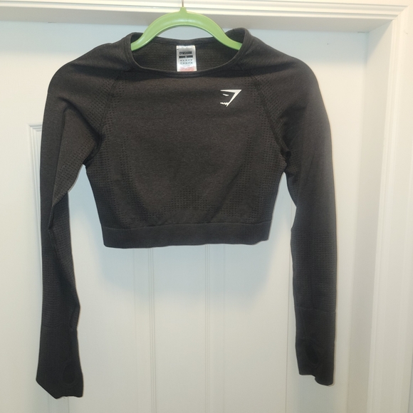 gymshark vital seamless 2.0 crop top black Woman's M - Picture 2 of 4